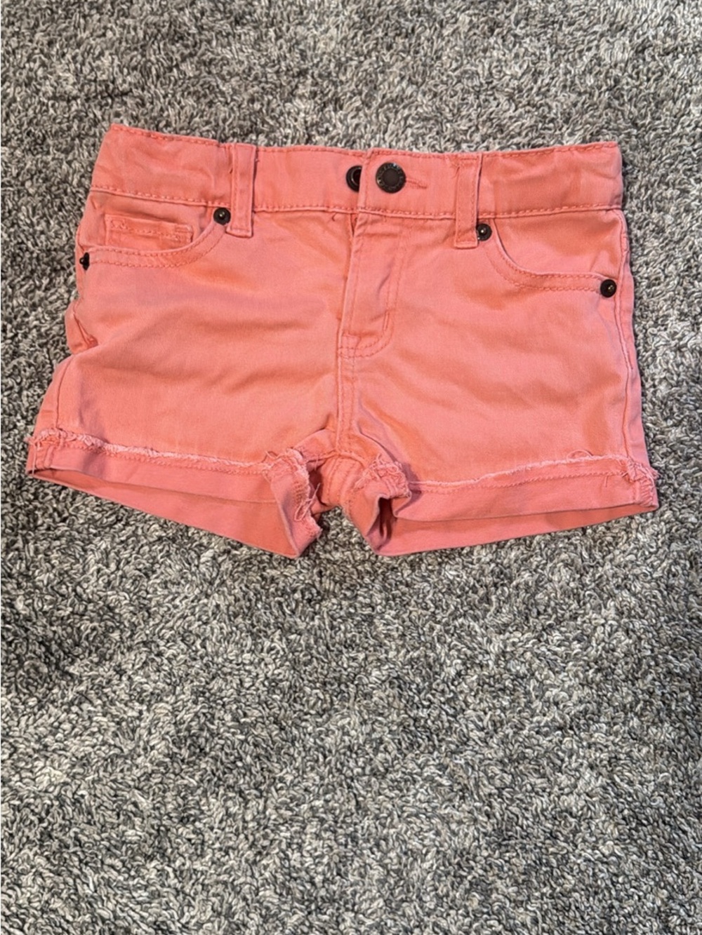 Lucky Brand Coral Pink Denim Shorts - Girls 4T